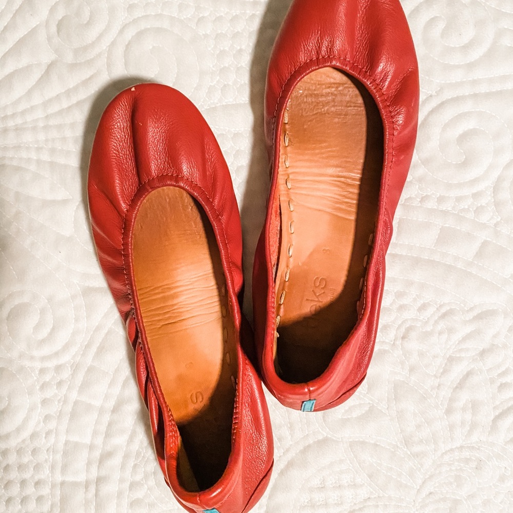 Cardinal Red Tieks Size 8